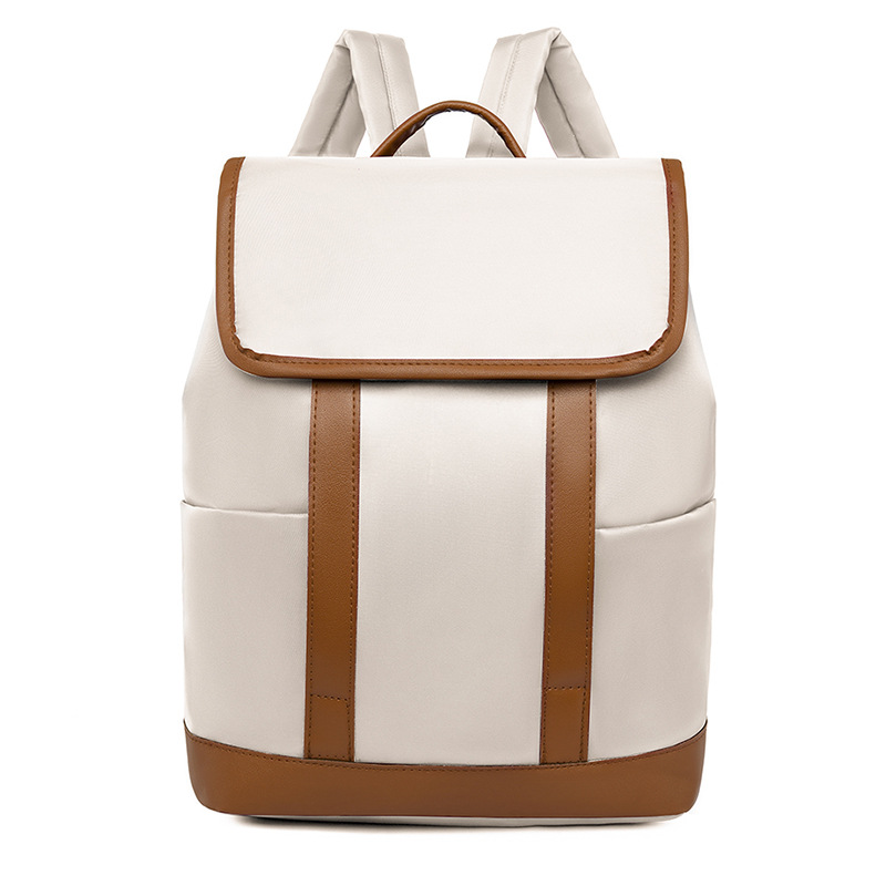 2023 nueva versión coreana de la mochila Oxford para mujer moda contraste color gran capacidad estudiante de secundaria computadora mochila escolar marea