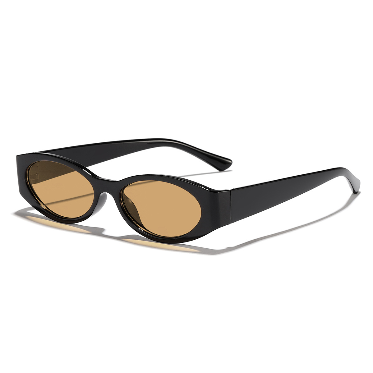 Gafas de sol de tendencia de montura pequeña ovalada retro europea y americana