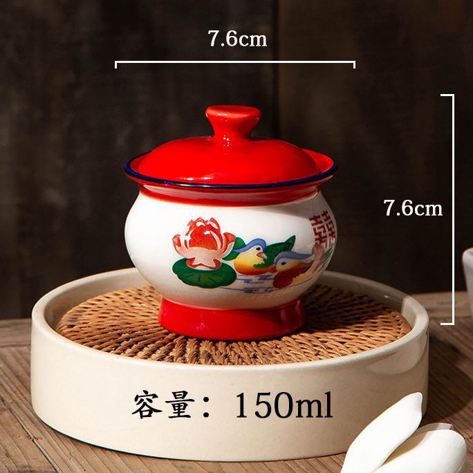 Taza roja con cubierta + cubierta