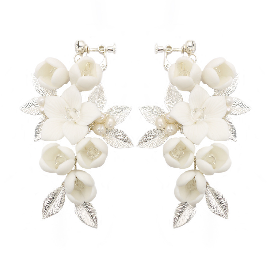 Title 10, Temperament Simple White Ceramic Flower Bridal ...