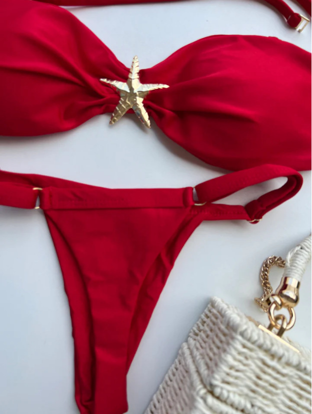 Sexy Brasilianischer Bikini Mit Schmuckelementen Damen Bademode_voghion.com