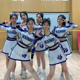 儿童啦啦操服团体演出服成人啦啦队比赛运动会竞技健美操新款