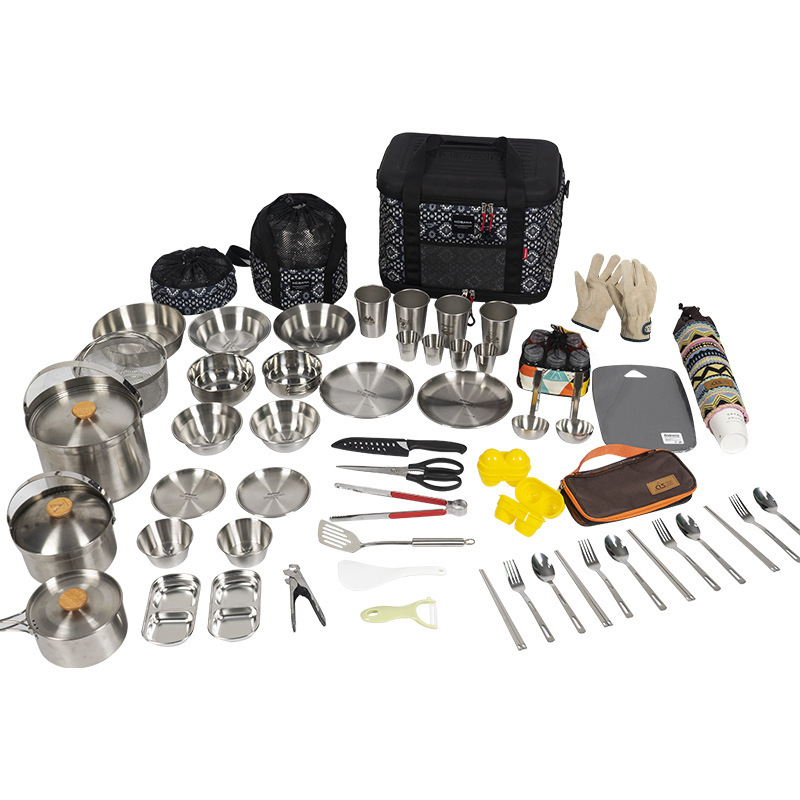 Nobana camping servies set voor buiten koken en picknick servies_voghion.com