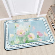 地毯脚垫蹭泥蹭土地毯艺术花卉丝圈入门地垫丝圈玄关耐用脚垫加厚