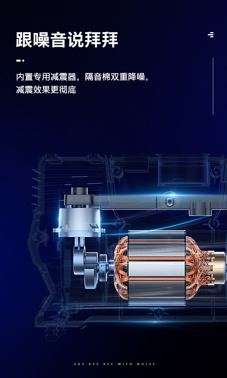 Vehicle-Mounted Air Pump True Double-Cylinder High-Pressure High-Power Multi-Functional Off-Road Vehicle Tire Automatic Charging and Stopping Pump