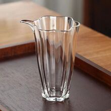 花语玻璃公道杯分茶器高级感家均杯日式透明加厚茶海功夫茶具批发