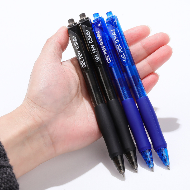 クロスボーダー k35 プレスゲルペン Amazon st ペン先プレス式水性ペン 黒と青 小学生専用ボールペン|undefined