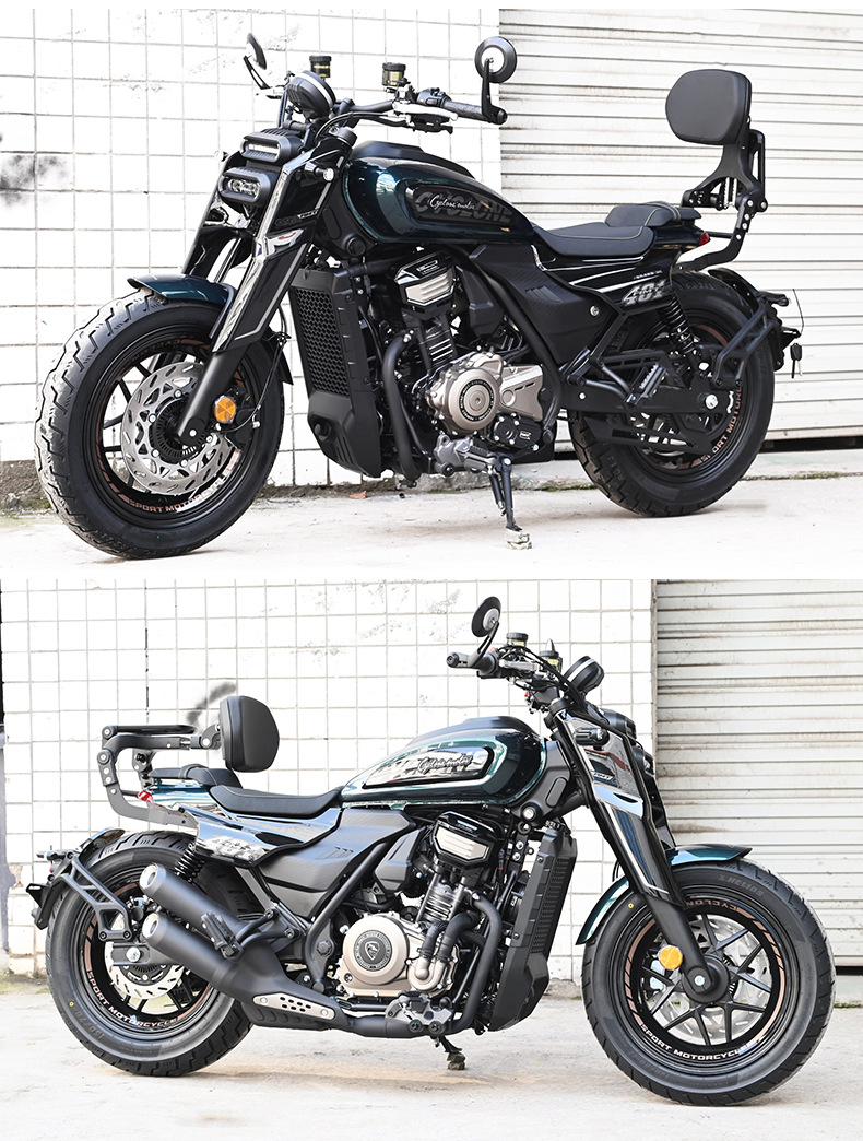 Suitable for Zongshen Seckolon AQS401 Folding Backrest Driver Passenger Backrest Telescopic Backrest Motorcycle Modification