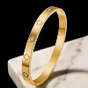 Bracelet * gold, four-leaf clover