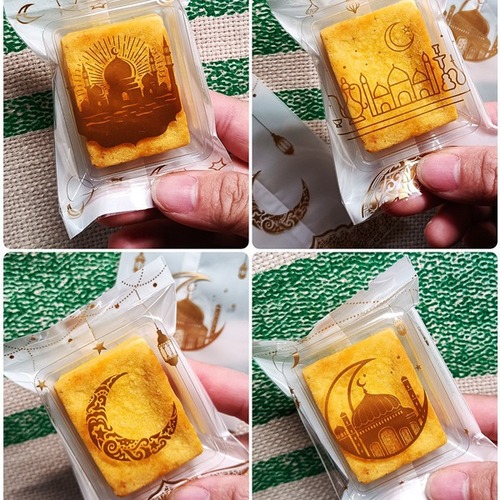 7*12cm Camel Moon Castle Biscuit Bag Festival Celebration Bag Western Pastry Mung Bean Pastry Food Machine Sealing Bag