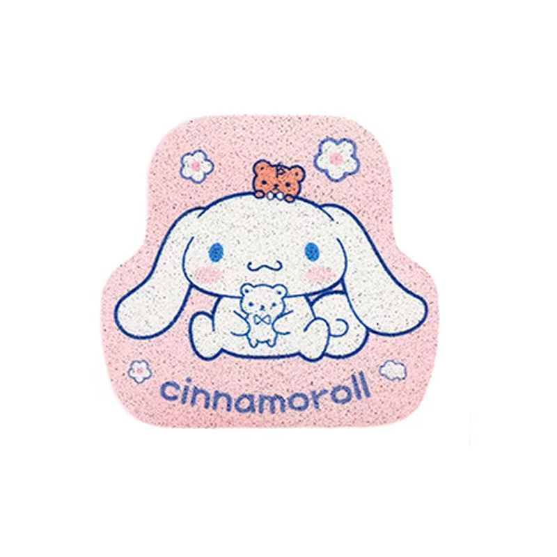Cartoon Car Anti-Slip Dust Removal Floor Mats Cute Bunny Wire Ring Anti-Dirty Floor Mats Single Piece Four-Season Universal Car Floor Mats