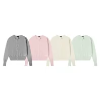 Южная Корея The barnnet Eight Milk Candy Color с круглым вырезом, шерстяной вязаный кардиган, женский короткий свитер, куртка женская
