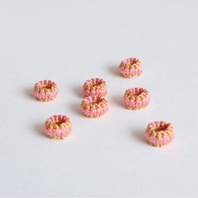 diy手绳饰品配件4.0孔径无痕金线平结线圈卡扣手链隔扣小配件