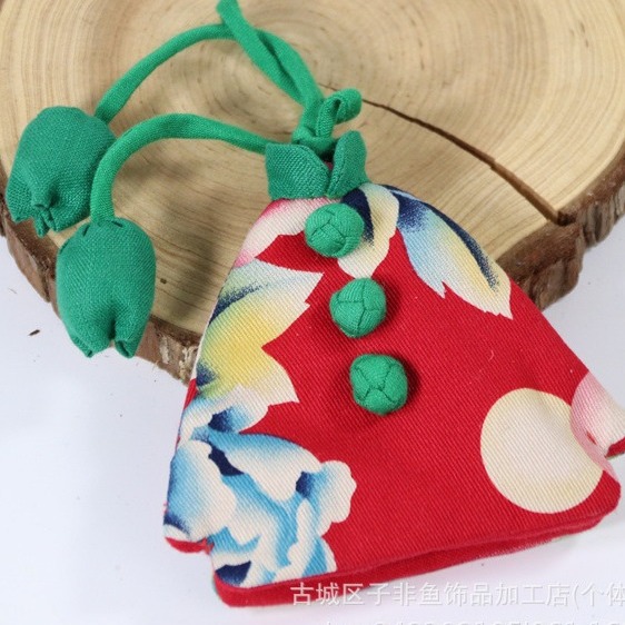 Yunnan Dali Li Jiang Guizhou Tie-dye Keychain Fabric Key Bag Handmade Small Key Bag
