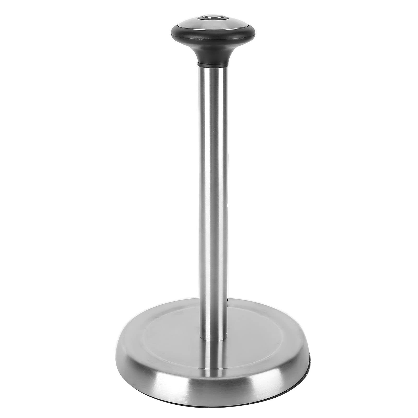 In-Stock Stainless Steel Kitchen Roll Paper Holder, Vertical Paper Towel Holder, Plastic Wrap Holder, Paper Towel Stand, Paper Towel Storage Rack
