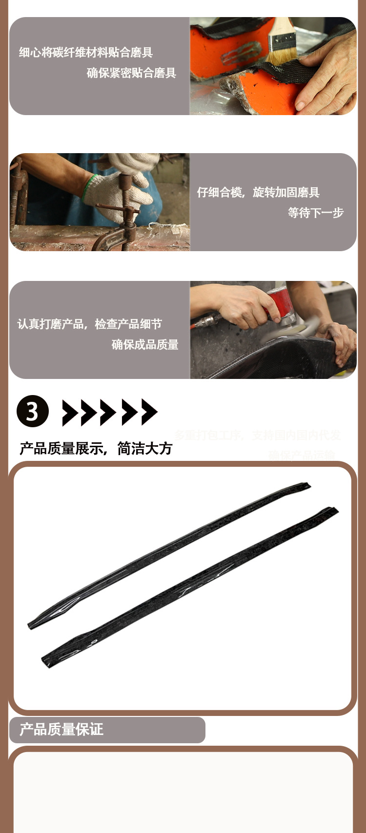 Suitable for Tesla Model3 CMST carbon fiber side skirt skirt side pedal of 2019-IN