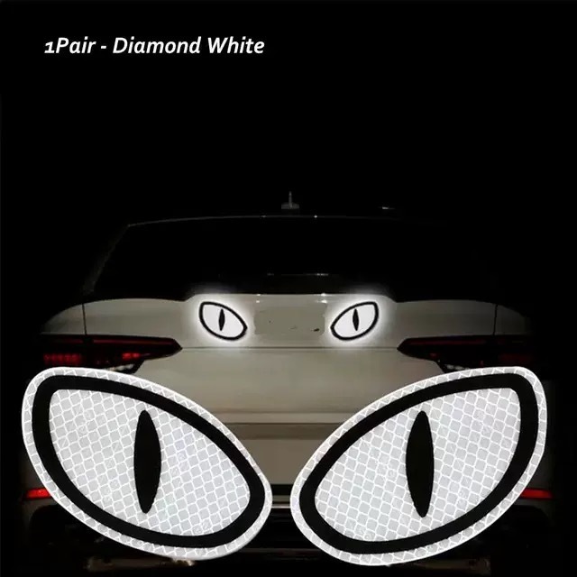漫画反射悪魔目車ステッカー電動バイクヘルメット車警告個性創造目車ステッカー|undefined