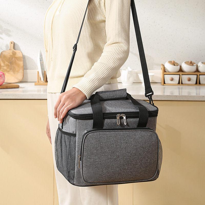 Exclusivo transfronterizo, tela Oxford, bolsa isotérmica, bolsa para picnic, gran capacidad, para reparto (takeaway), reforzada, para exterior, para coche, nevera portátil