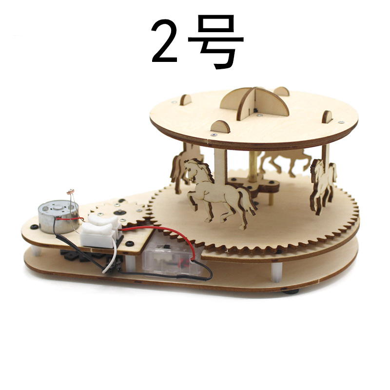Carrusel de madera con control de luz No. 2