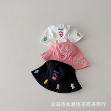 夏日休闲俏皮 ins韩版儿童渔夫帽新款出游遮阳帽男孩女孩搭配盆帽