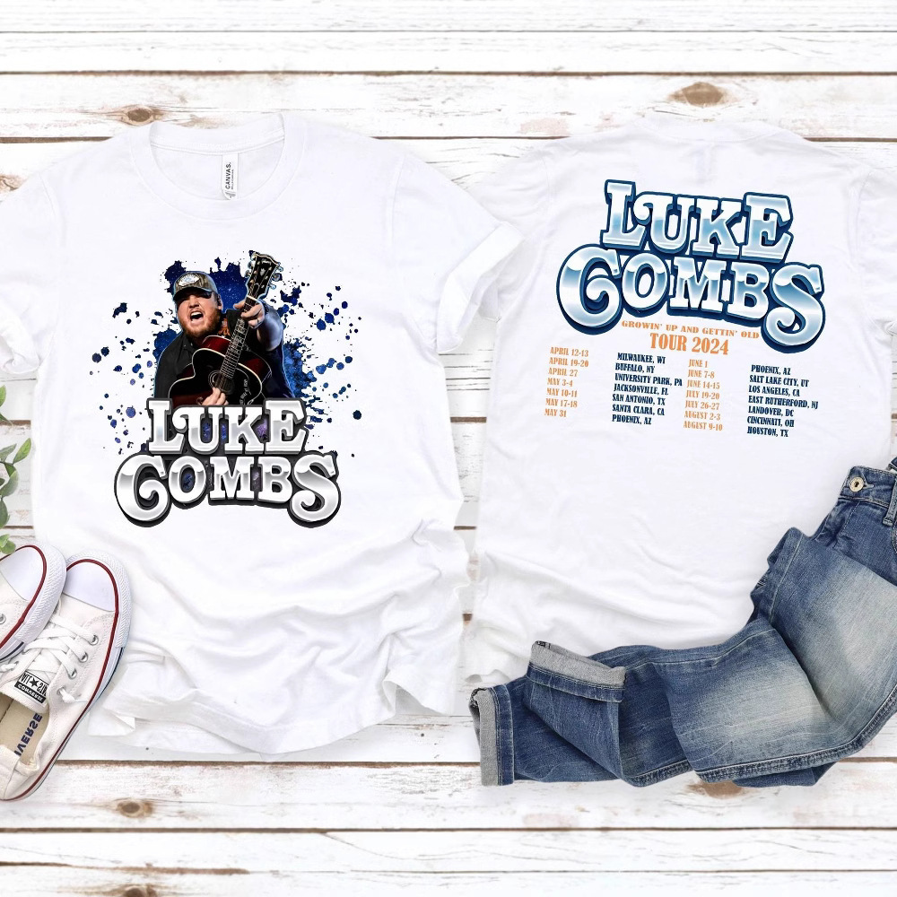 Luke Combs 2024 Tour Shirt Merch Fans Essentials Bullhead