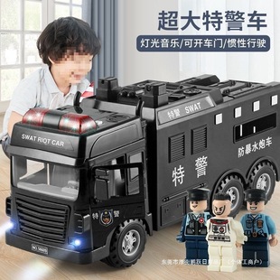 Oversized children's toy car police car explosion-proof escort car baby toy car special police boy simulation toy car