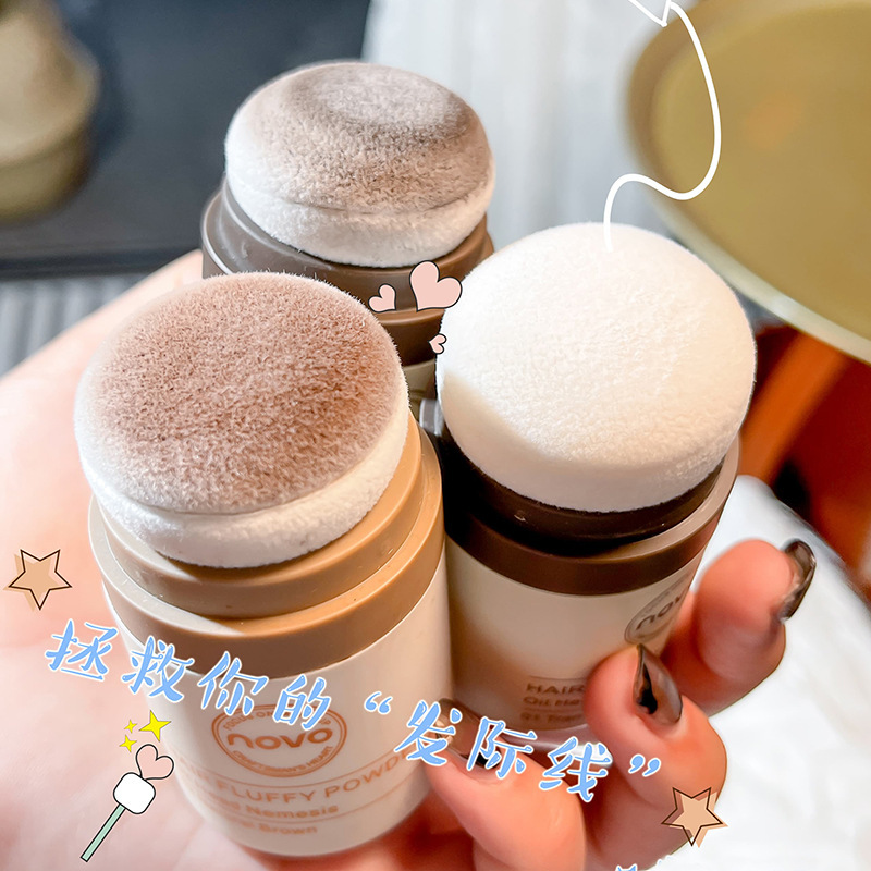 Cosmetics NOVO Hairline Powder Puff Oil control refreshing Lazy man Repair capacity powder Bangs Oil Disposable Artifact Fluffy powder