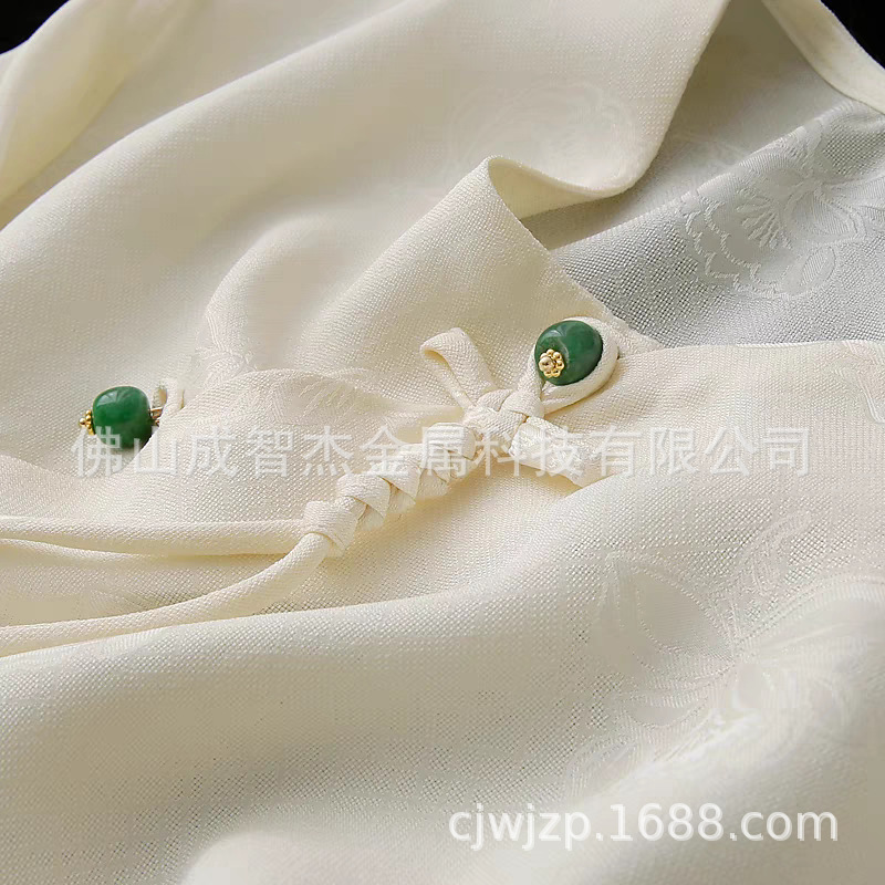 新中式老型珠绿色紫色白色旗袍马甲钮扣10款 手串流苏DIY饰品配件