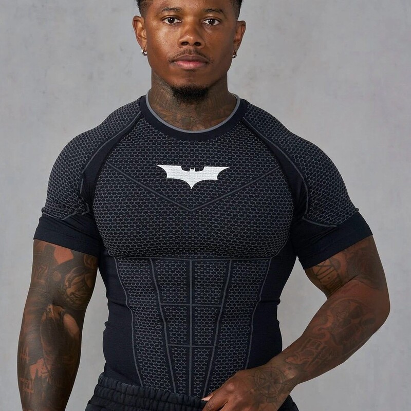 Youngla American-Style Summer New Men's Tight-Fitting T-Shirt Jogger Sports Fitness Running Training Quick-Drying Short-Sleeved Shirt Youngla American-Style Summer New Men's Tight-Fitting T-Shirt Jogger Sports Fitness Running Training Quick-Drying Short-Sleeved Shirt