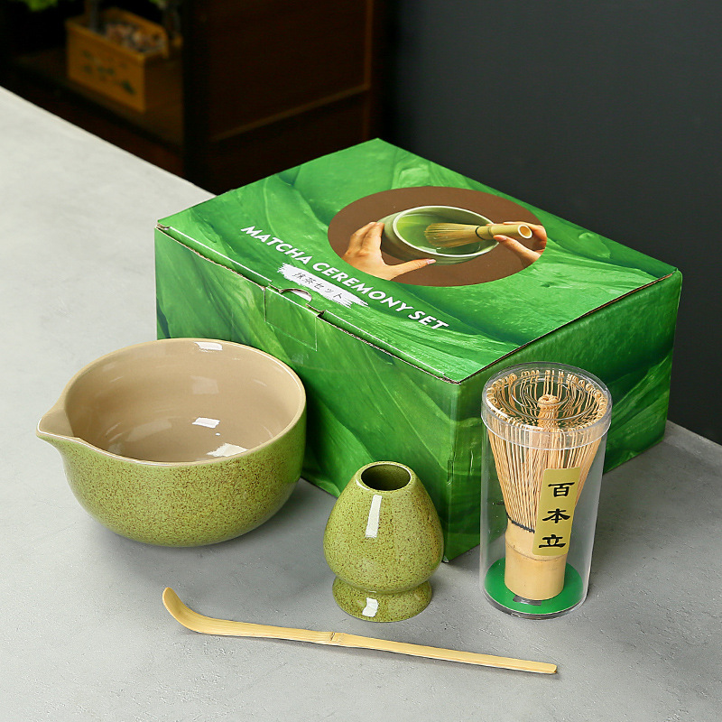 抹茶茶碗日本式抹茶宋代点茶道具陶磁器茶碗カップミキサー抹茶ブラシ茶コップセット|undefined