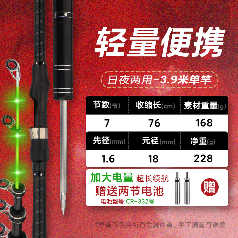 新款夜光软尾小矶竿滑漂短节矶钓杆重庆小爆炸官套装发光|undefined