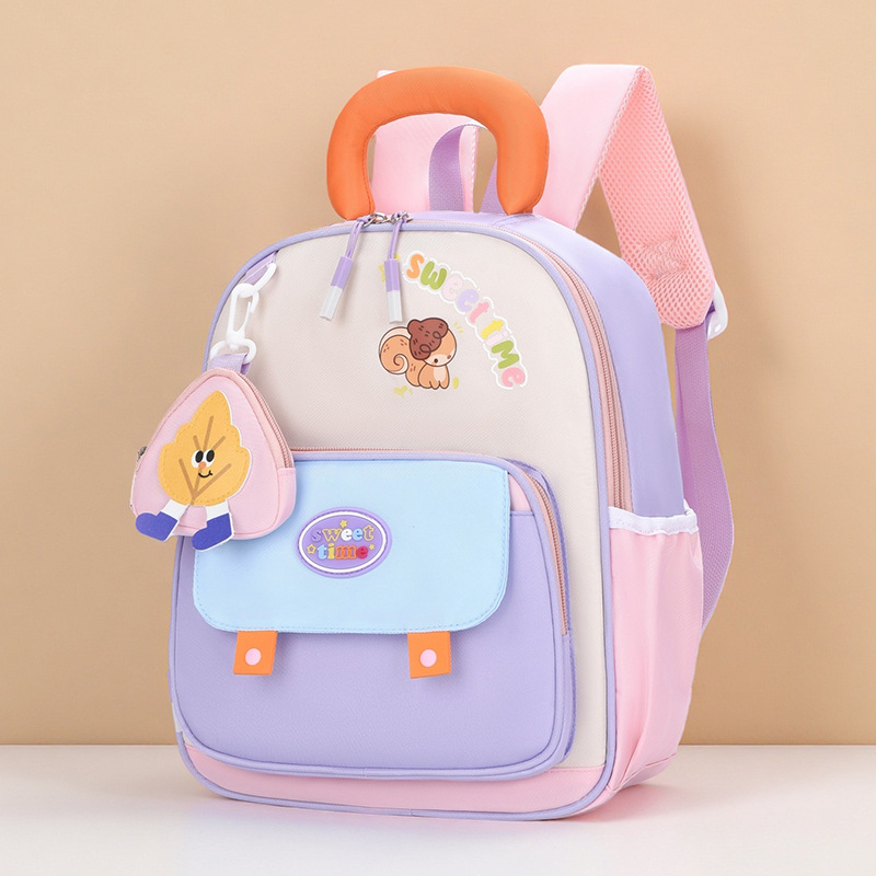 Jardín de infantes mochila para niños nueva mochila de dibujos animados transpirables para niños de 3 años y 5 años de edad, niñas mochila ligera