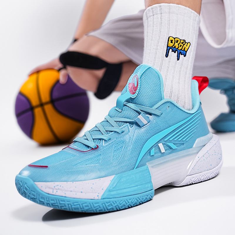 Nuevos zapatos de baloncesto de malla ligero 2 hombres nuevos sonidos 2 amortiguación sonido desgaste zapatos deportivos profesionales