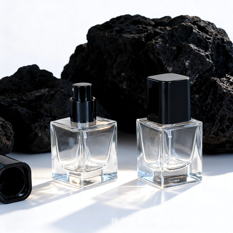 Square transparent perfume