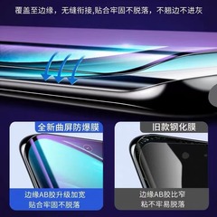 適用於vivox90pro鋼化膜x90曲面x80pro抗藍光x60全屏x50pro手機膜