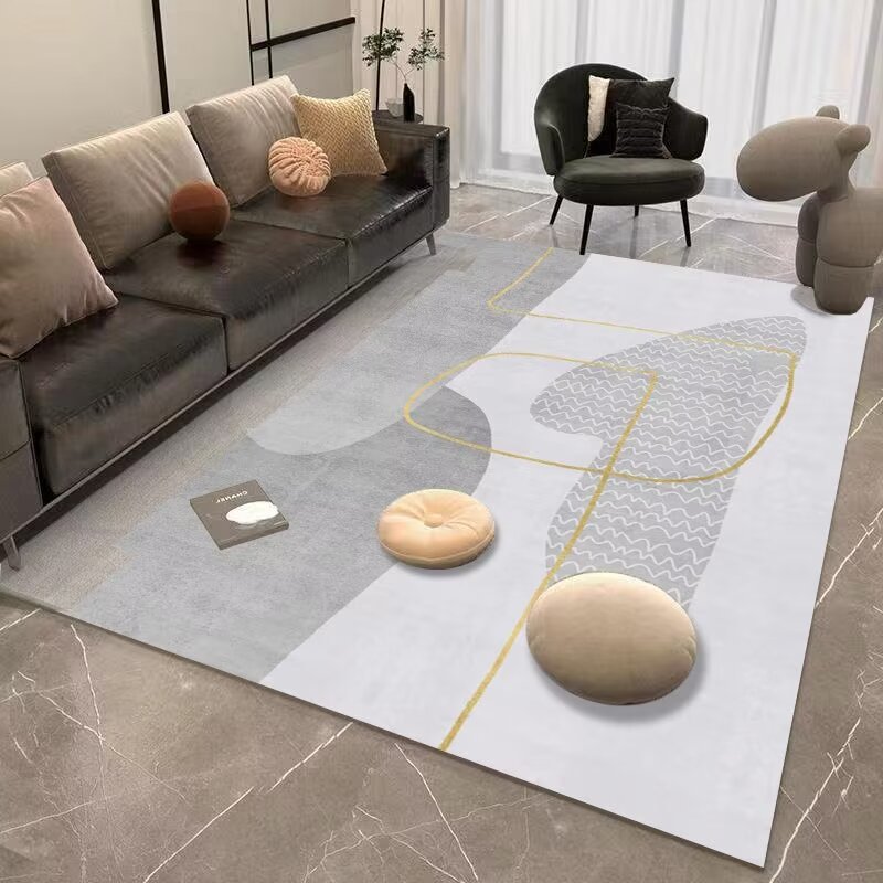 기계 세탁기 미국 스타일 레트로 카펫 거실 캐시미어 홈 커피 테이블 바닥 매트 소파 담요 아마존 침실 카펫