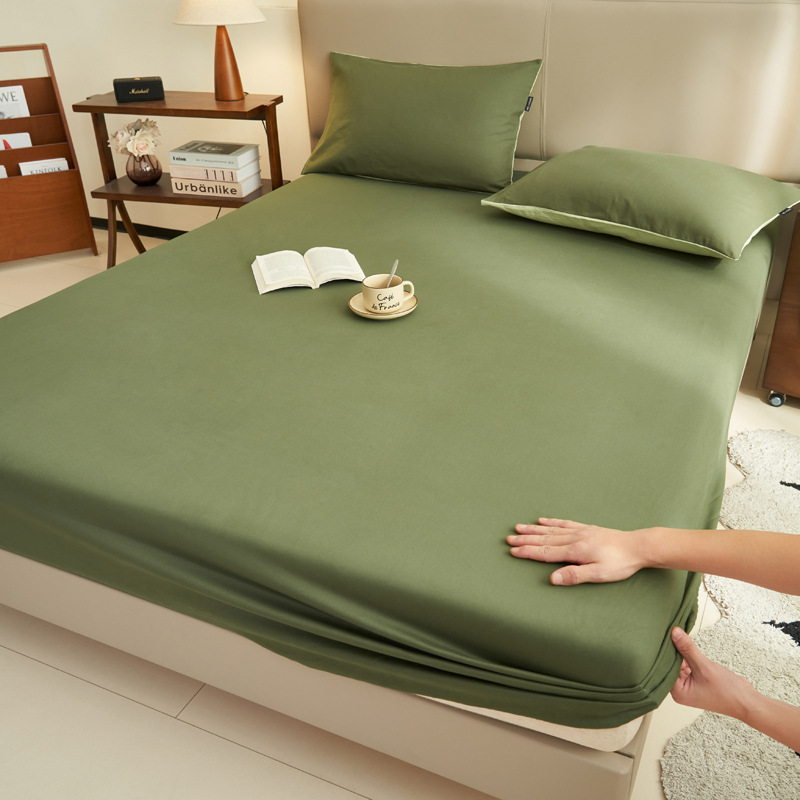 Nuevo estilo de sábana de algodón puro pieza individual 100 funda de cama de algodón juego de tres piezas de funda de colchón todo incluido funda de cama 2025 nuevo