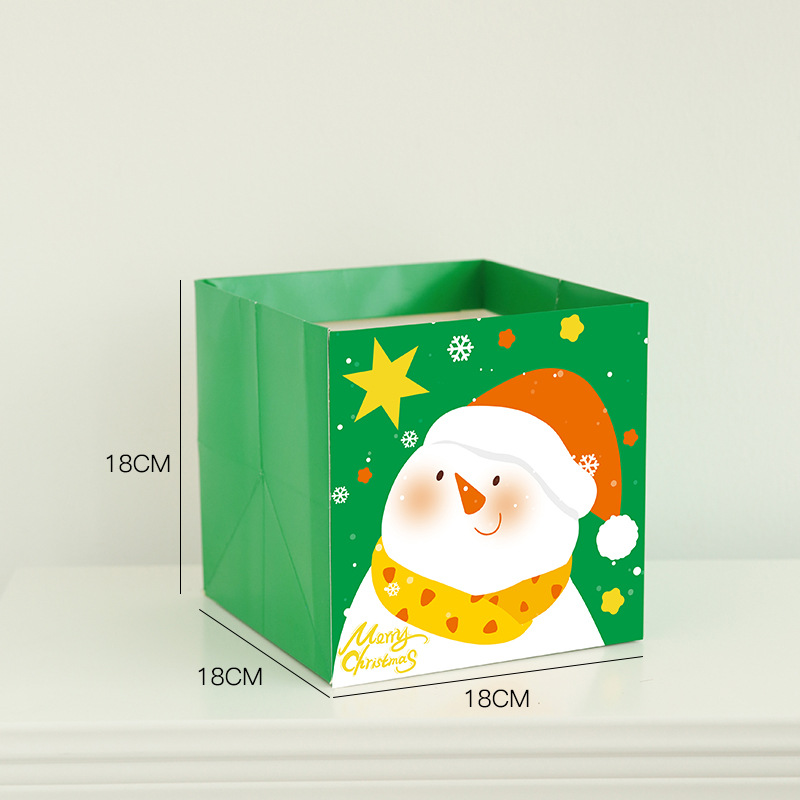 Navidad en línea pequeña caja de manzana caja de flores de regalo de Navidad hecha a mano diy caja de flores de frutas