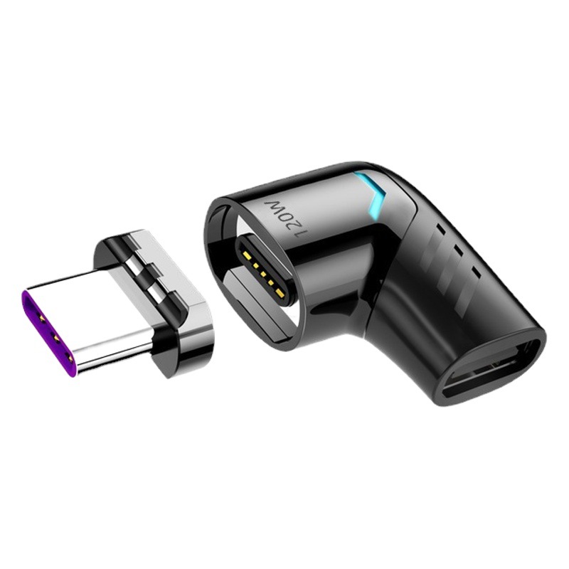 Codo PD120w adaptador de succión magnética Typec carga rápida MacBook Notebook convertidor 5a adaptador de succión magnética