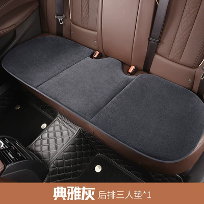 Main and Passenger Single-Piece Rear | Wool pad - gray-rear-seat-cushion1-piece
