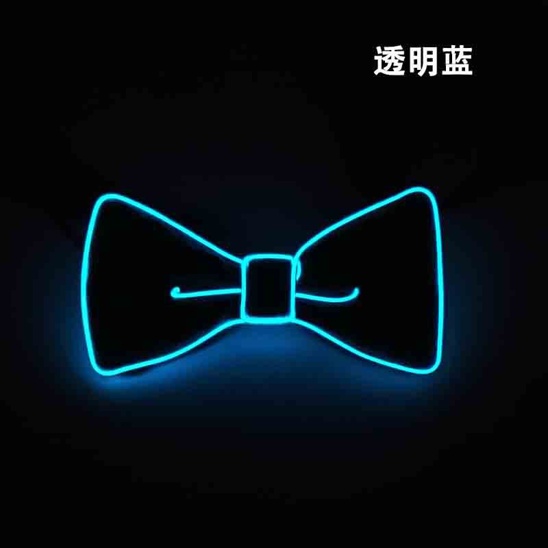 Corbata luminosa LED, suministros para fiesta de baile de Carnaval, pajarita luminosa de diez colores, accesorios de ambiente para discoteca, bar y discoteca