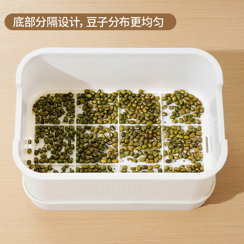 Seedling tray sprout vegetable tray planting germination pot bean sprout artifact yellow mung bean sprout soilless cultivation hydroponic tray