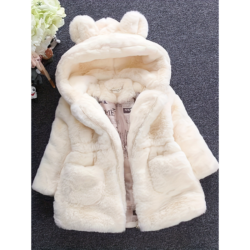 Z 88863 Kids' fur thick cotton coat 儿童仿皮加厚棉袄