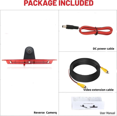 Used for Ford Transit high-position brake light 1080P high-definition night vision waterproof in-car reversing camera (Vehicle camera) - high-definition-cvbs
