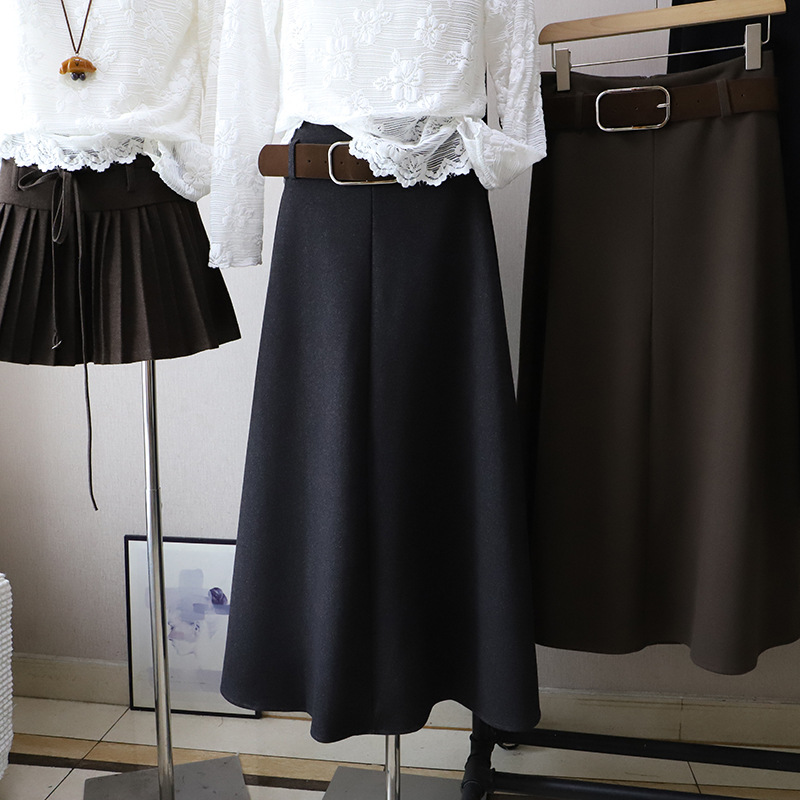 [比正]2025秋冬新款韩版高腰显瘦气质时尚百搭半身裙女鱼尾裙5265