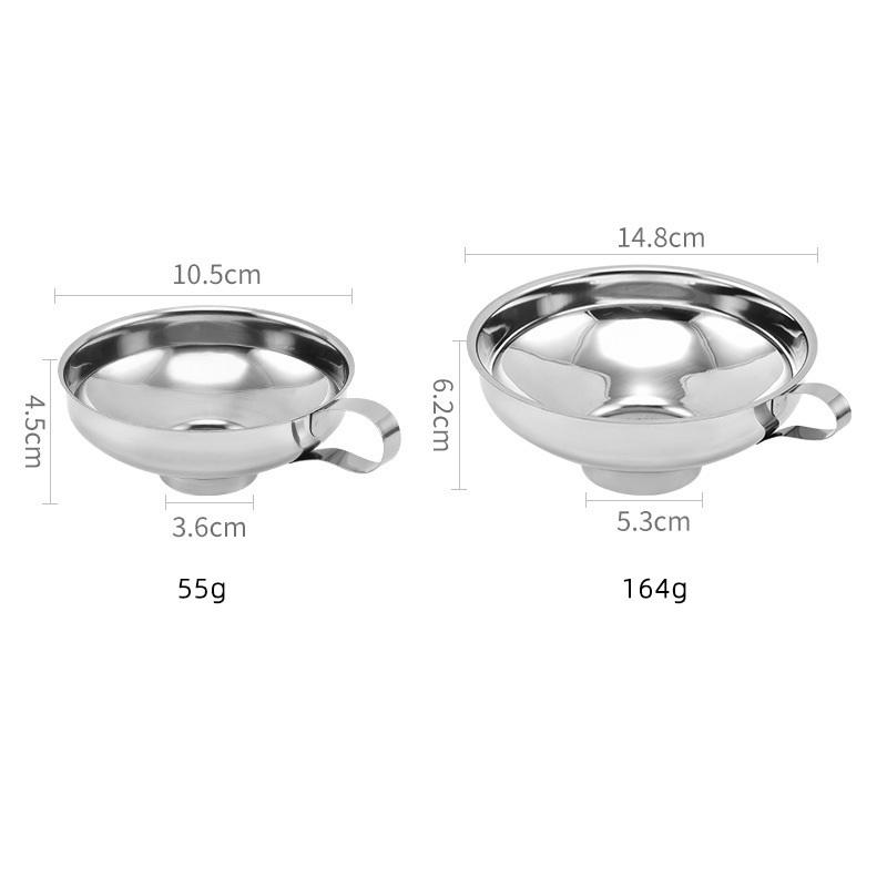 Amazon embudos de acero inoxidable de grado alimenticio gran embudos de cocina de boca ancha embudos de ensalada de salsa de carne