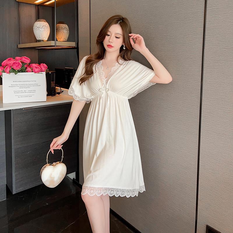 Camisón de verano chica manga corta encaje modal Dulce Tentación sexy Pure Desire style Home wear dress