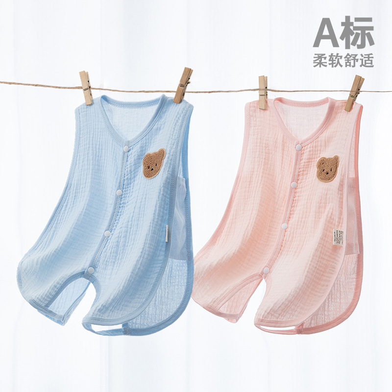 婴儿琵琶衣夏季薄款全棉包屁衣新生幼儿宝宝连体衣服哈衣爬服夏装