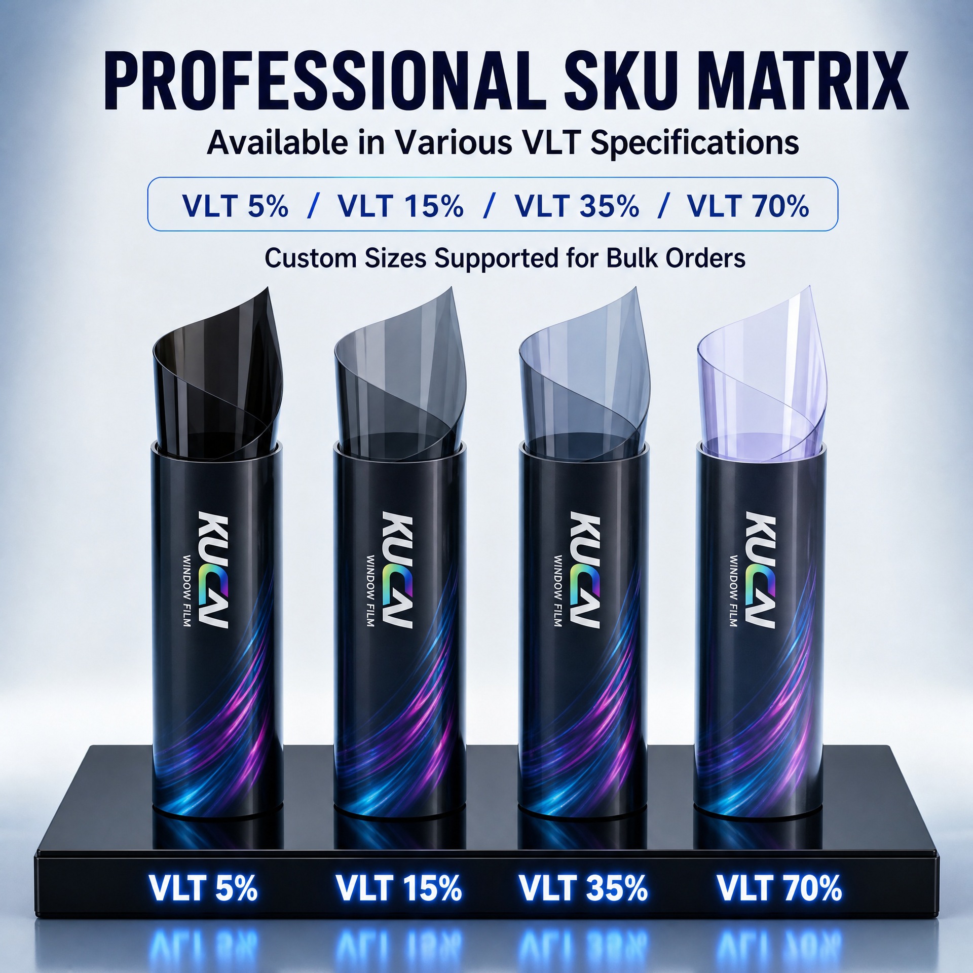 Magnetic Control Sputtering Ceramic Film High Insulation Car Solar Film Manufacturer Direct Sales Sun Protection Uv Car Window Film Wholesale