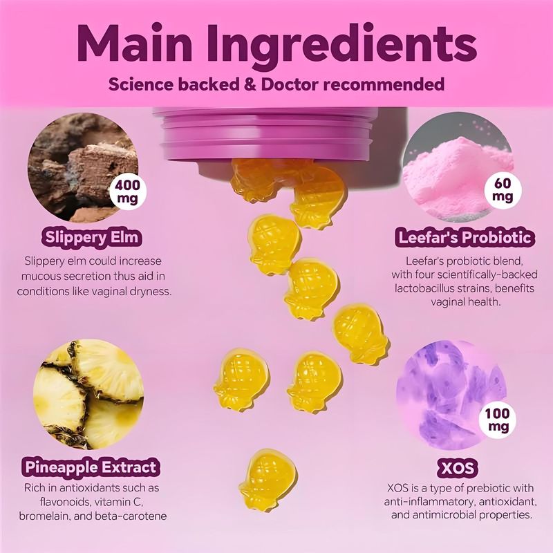 国境を越えた人気の売れ筋商品 Feminine Probiotics 女性用プロバイオティックグミ 60カプセル ソース工場在庫|undefined
